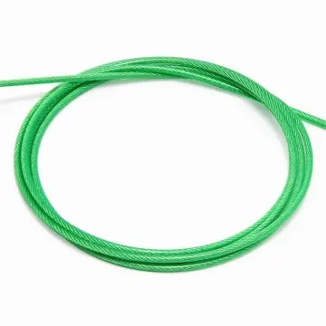High strength 7×19 galvanized nylon coated steel wire rope for fitness equipment
