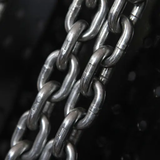 High strength DIN5685 stainless steel link chain - strong and reliable for many applications