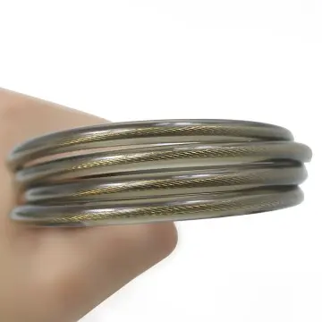 PVC coated, 7×7, galvanized steel wire rope, 2/3/4mm