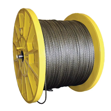 6X36WS+IWRC, high-quality hot-dip galvanized steel wire rope for hoisting and lifting